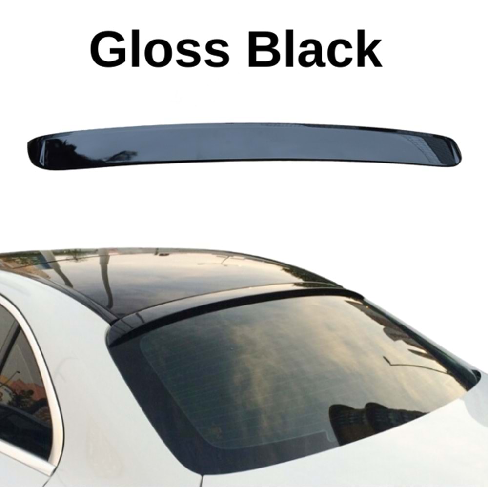 W205 Roof AMG Spoiler Piano Black ABS / 2015-2021