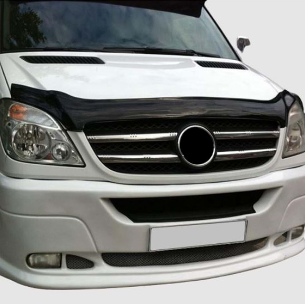 W906 Sprinter Hood Guard Piano Black ABS / 2006-2013