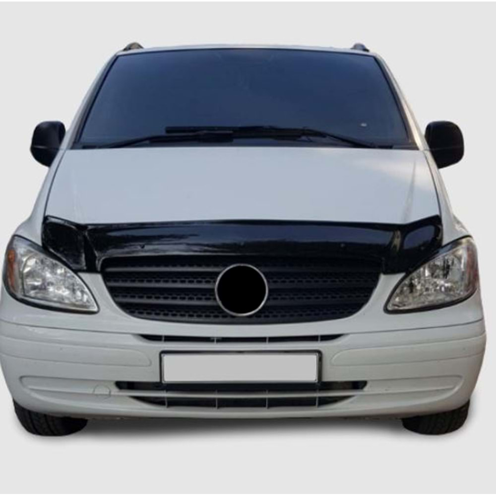 W639 Vito/Viano Hood Guard Piano Black ABS / 2003-2013