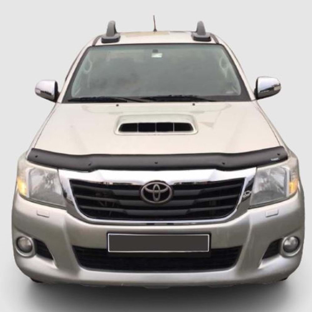 Hilux Hood Protector Piano Black ABS / 2006-2012