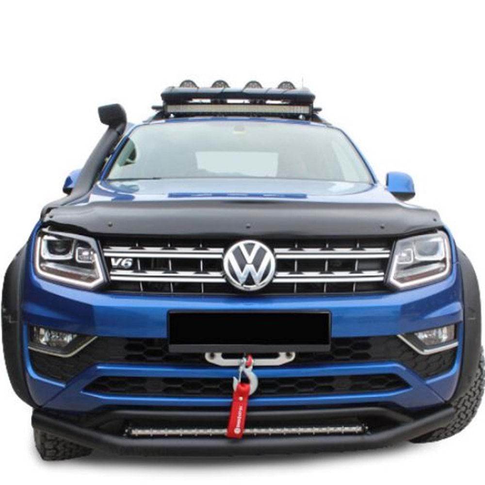 Amarok Hood Protector Piano Black ABS / 2010-up