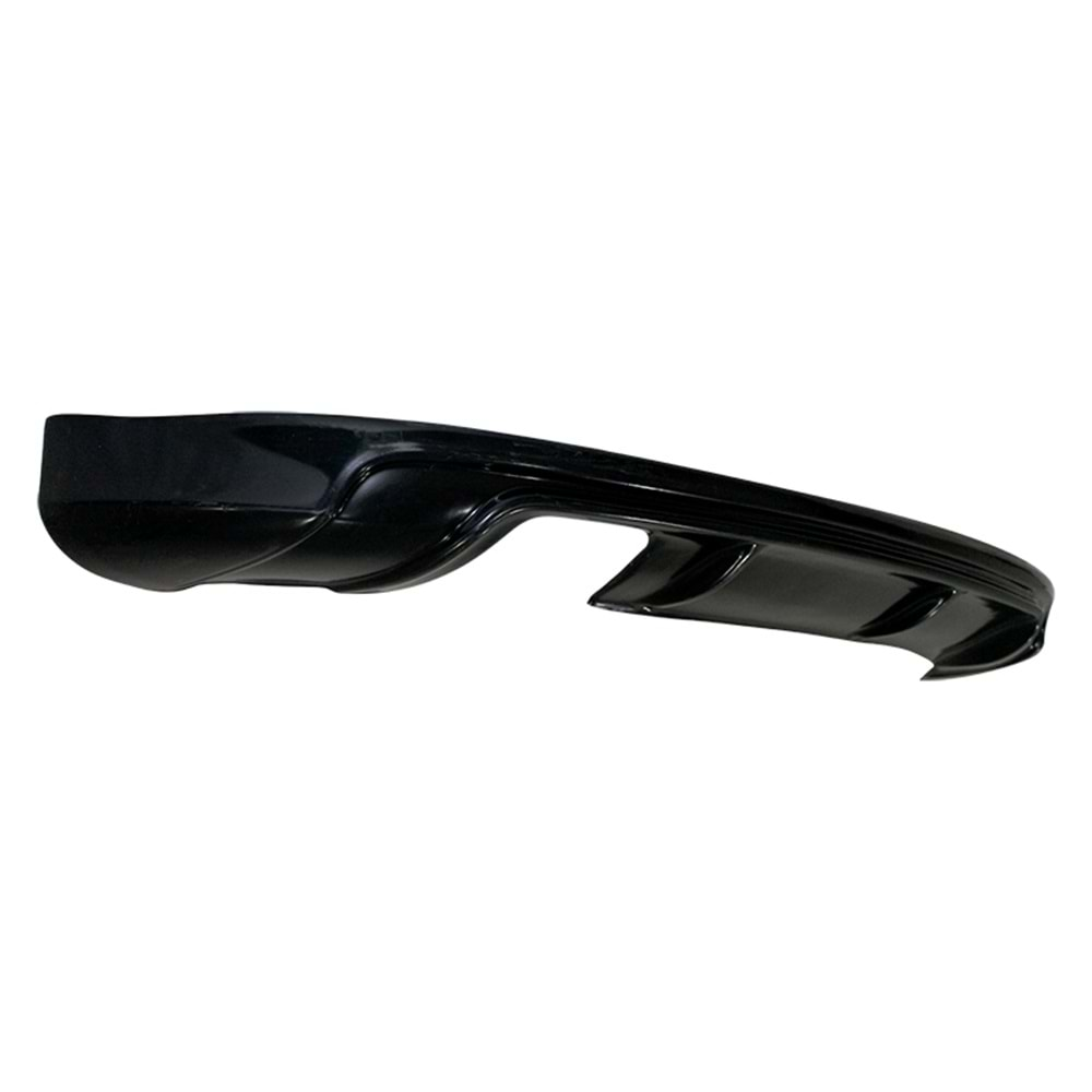 A3 8P S3 Style Rear Bumper Lip Left Double Outputs Raw Surface Vacuum Plastic / 2005-2008 (2 Door)