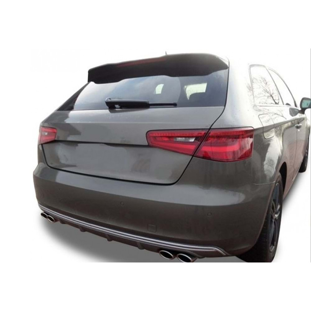 A3 8V S3 Style Rear Roof Spoiler Primer Painted Fiberglass / 2012-2016