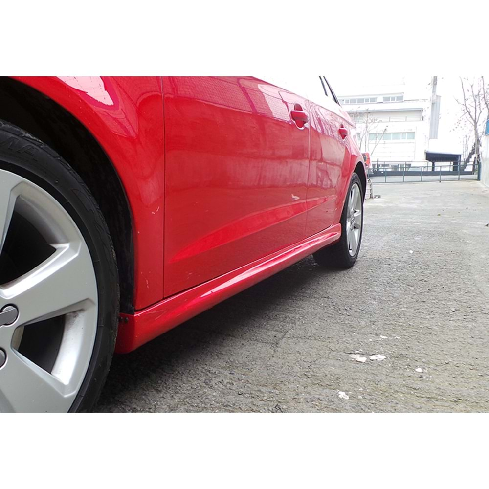 A3 8V Sport Side Skirts Raw Surface Vacuum Plastic / 2012-2019