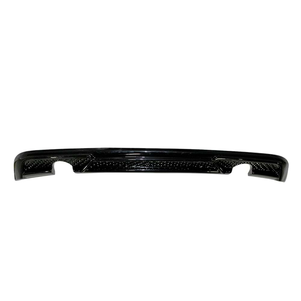 A3 8V FL S3 Style Rear Diffuser Piano Black Vacuum Plastic / 2017-2019 (Left and Right Single Output)