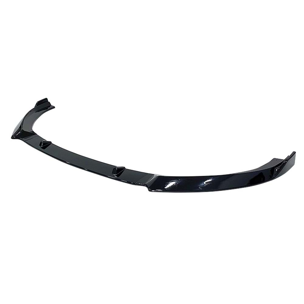 A4 B8 FL V3 Model 3 Pieces Front Lip Piano Black ABS / 2012-2015