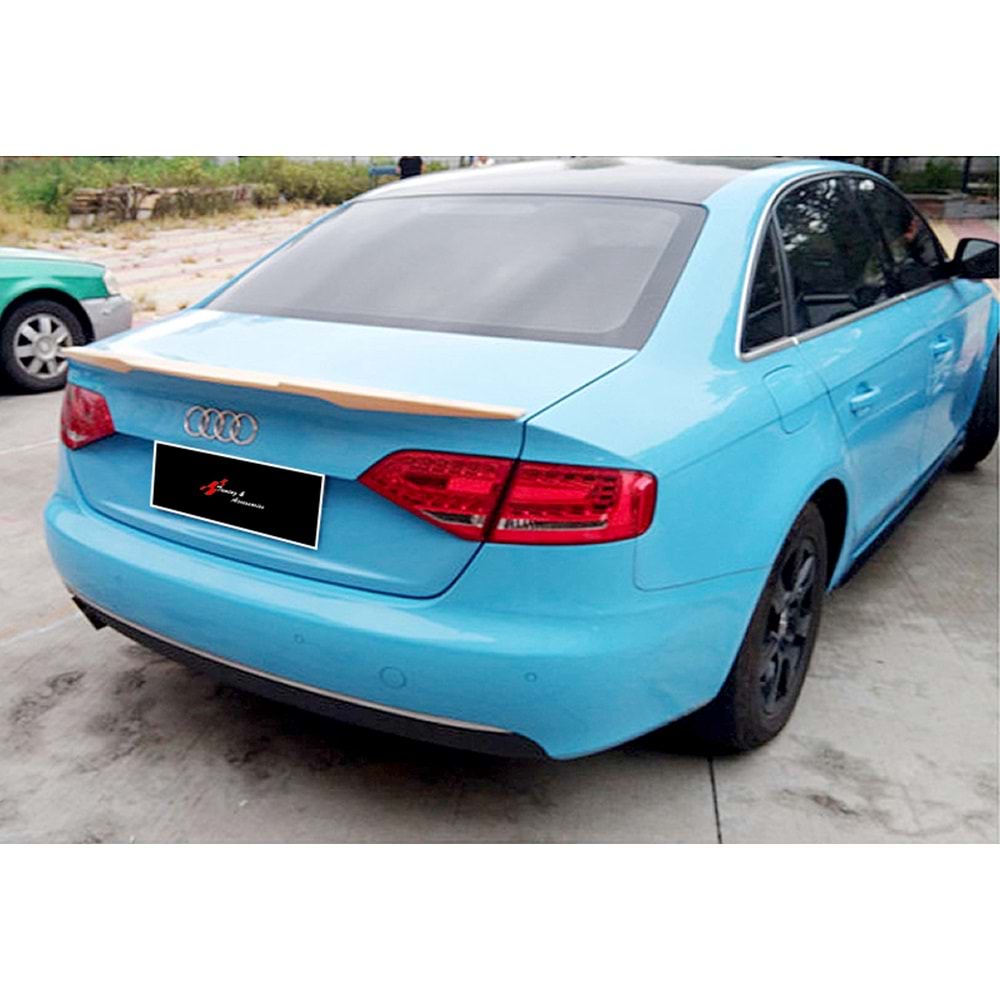 A4 B8 M4 Style Spoiler Piano Black ABS / 2009-2015