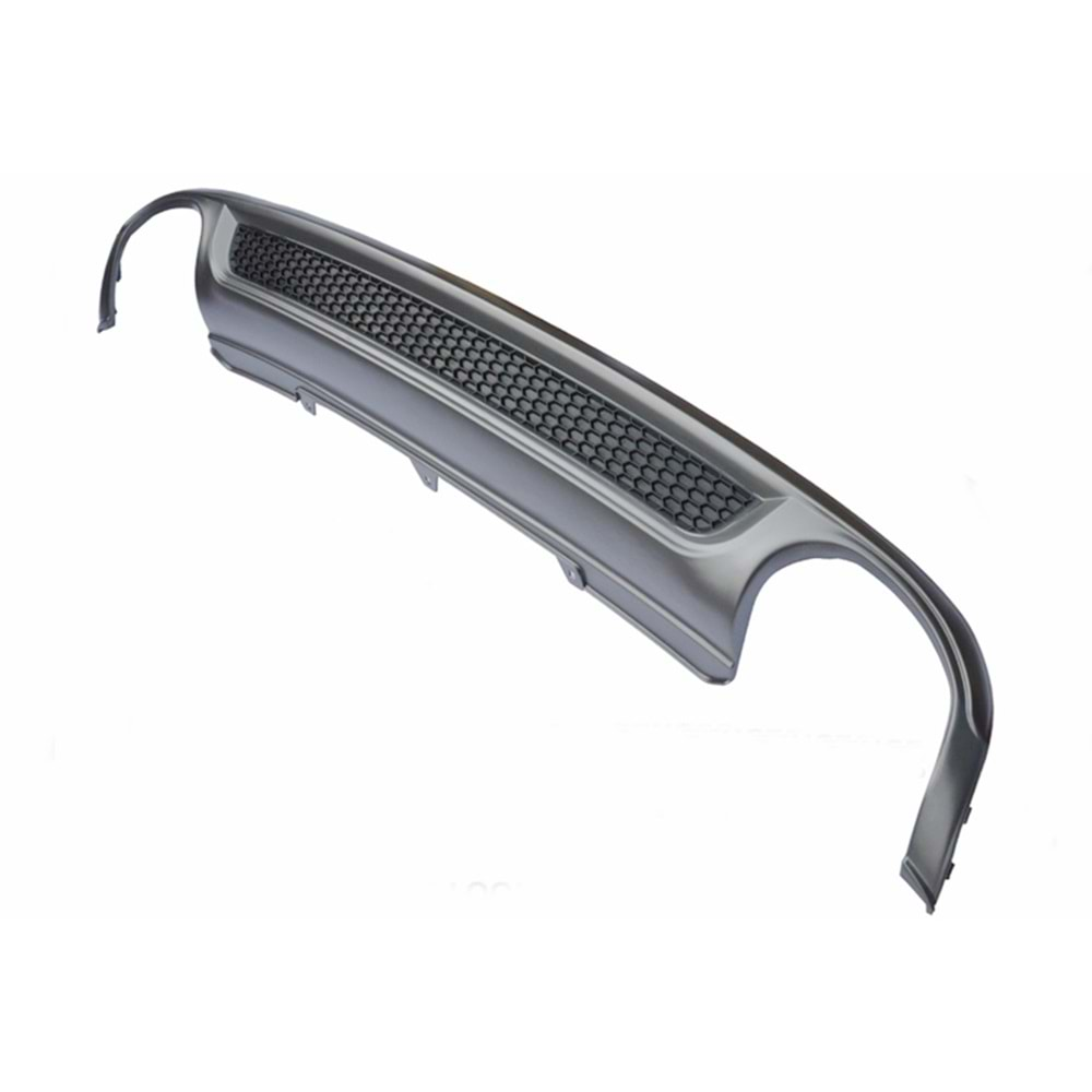 A4 B8 S Line Rear Diffuser Left+Right Double Outputs Matte Grey Surface ABS / 2008-2011 (Standart Bmp)