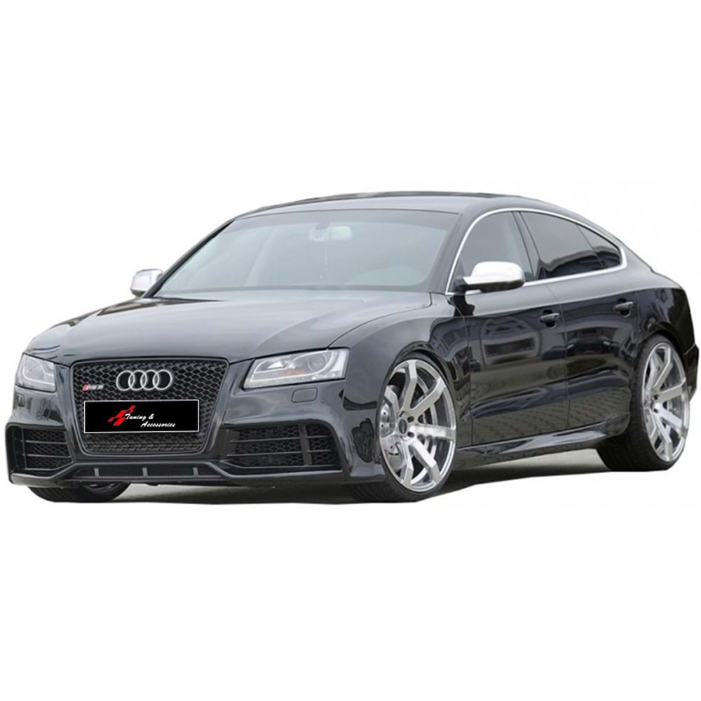 A5 B8 RS5 Side Skirts Raw Surface Vacuum Plastic / 2007-2016 (4 Door)