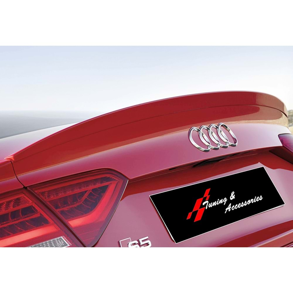 A5 B8 S5 Style Rear Trunk Spoiler Piano Black Vacuum Plastic / 2007-2016 (4 Doors)