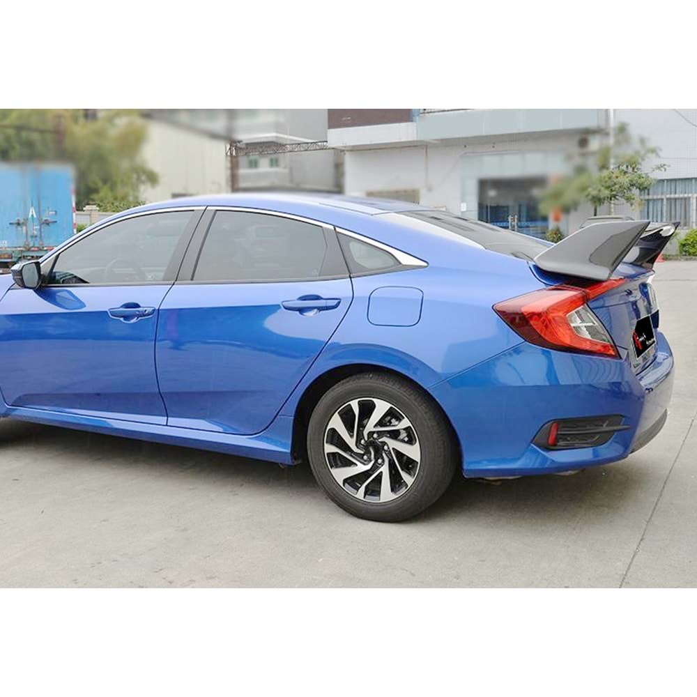 Civic FC5 Type R Style Rear Trunk Spoiler Raw ABS / 2016-2021 (3 Piece)