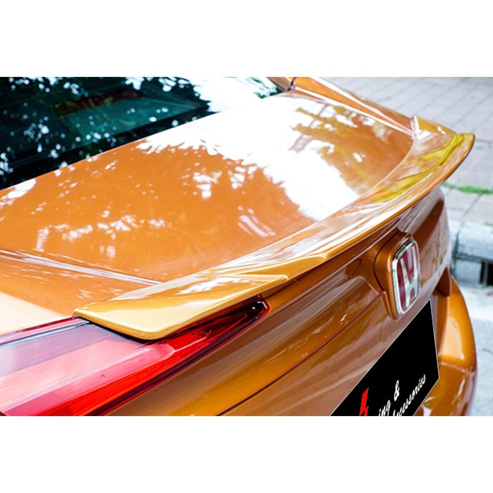 Civic FC5 Rear Trunk RS Twin Spoiler Raw ABS / 2016-2021