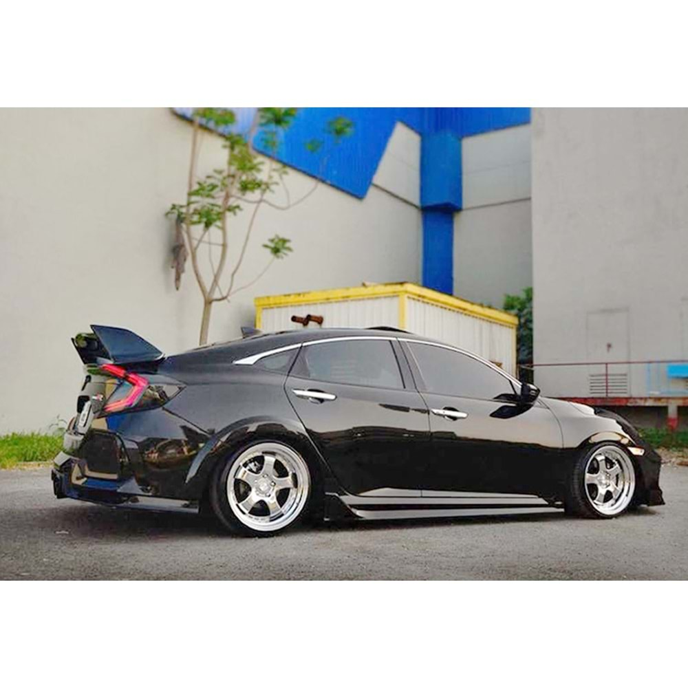 Civic FC5 Type R Side Skirts Raw Surface Vacuum Plastic / 2016-2021