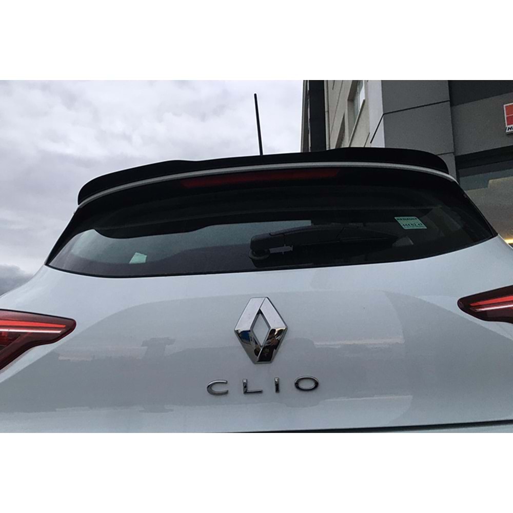 Clio 5 Max Rear Cap Spoiler Piano Black Vacuum Plastic / 2019 - up