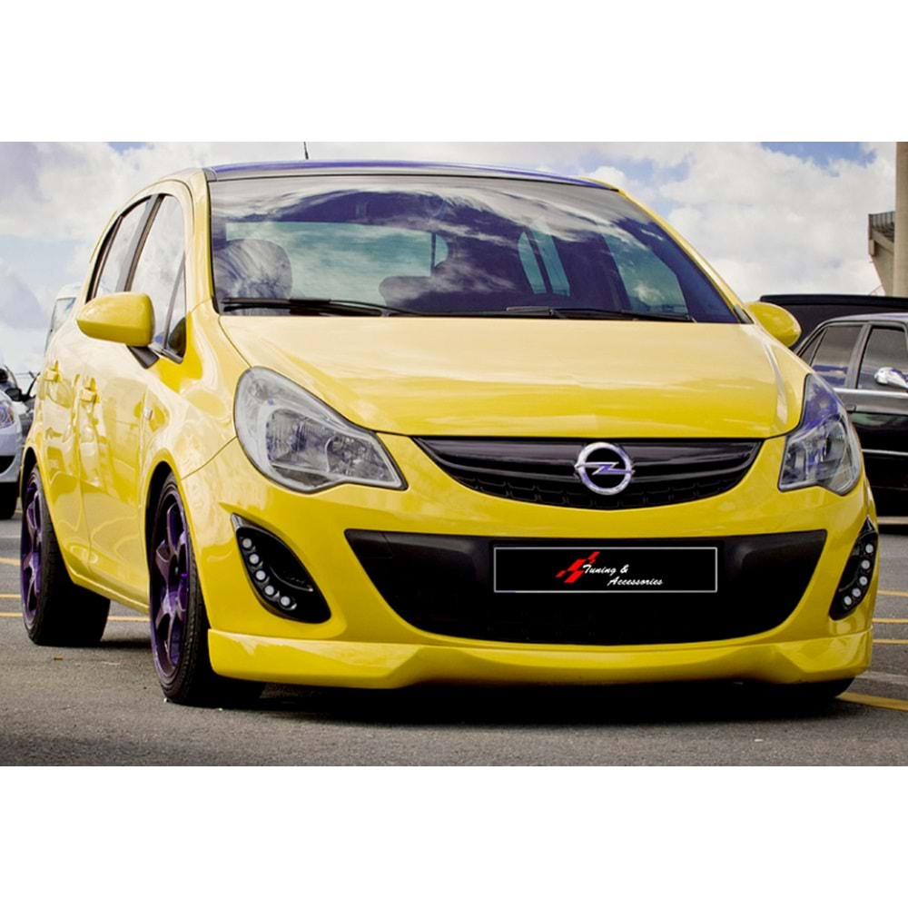 Corsa D Steinmetz Front Lip Raw Vacuum Plastic / 2011-2014