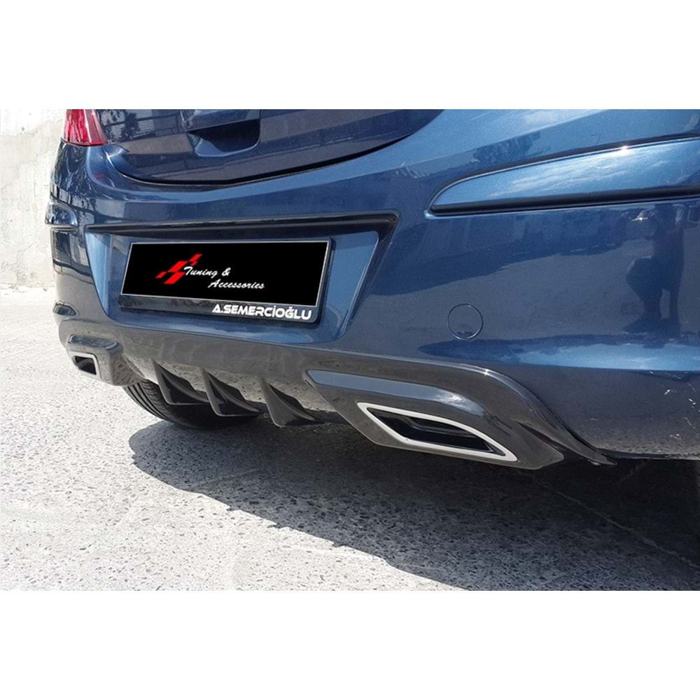 Corsa D Sport Diffuser Piano Black Vacuum Plastic / 2011-2014