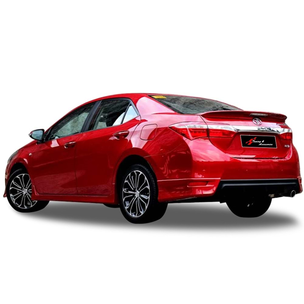 Corolla E170 Twin Rear Flap Raw Vacuum Plastic / 2013-2018