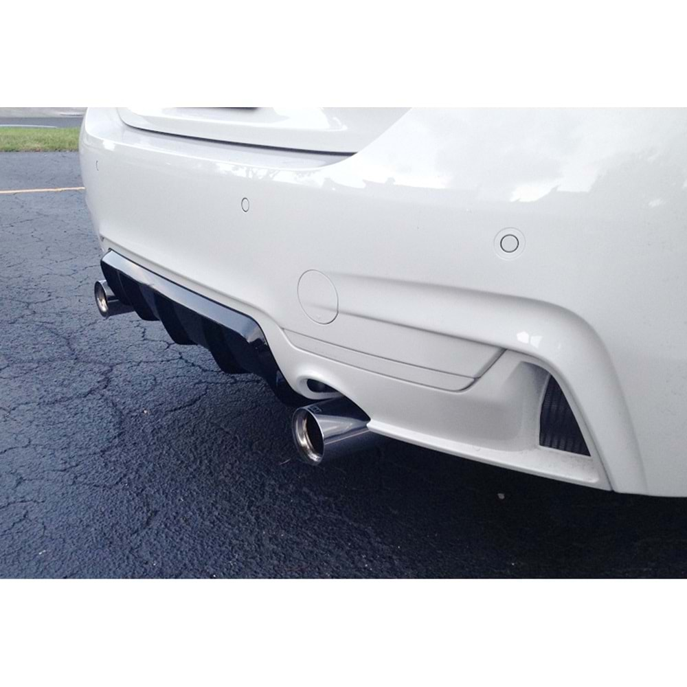 F32 F33 F36 M Performance Diffuser Matte Black ABS / 2014-2020 (R+L Single Output)