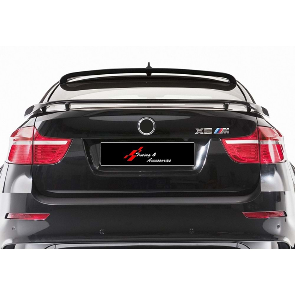 E71 X6 Hamman Style Rear Roof Spoiler Raw Surface ABS / 2008-2014