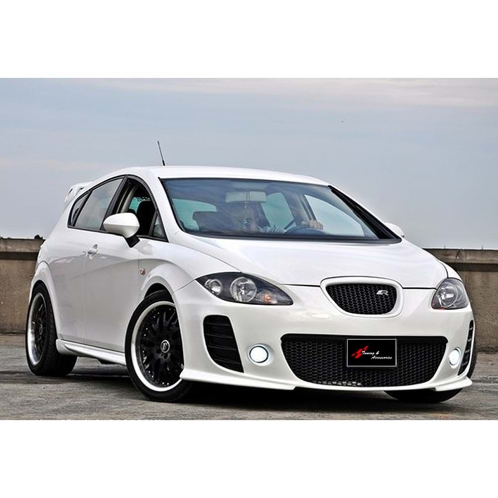 Leon Mk2 Cupra Front Bumper + Front Grille Primer Painted Fiberglass / 2005-2012