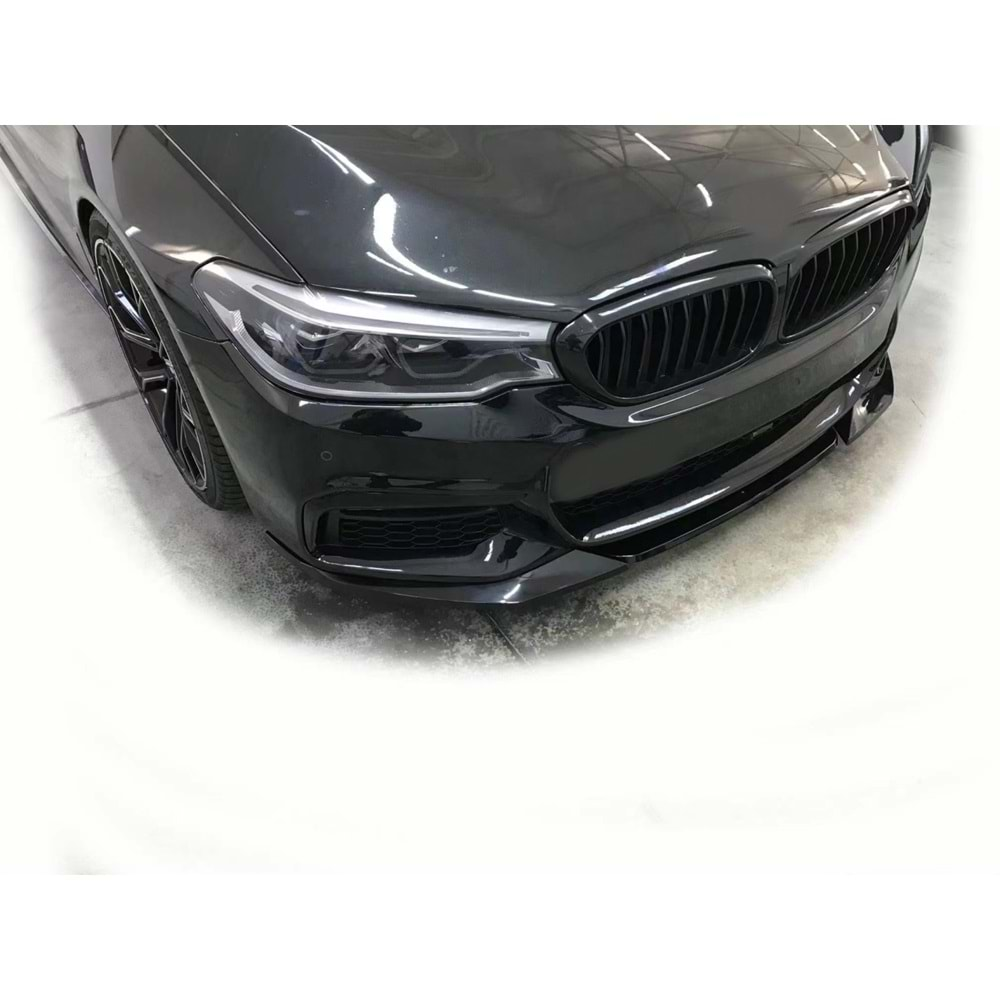 G30 Sedan M Performance Front Lip Piano Black ABS / 2017-2020