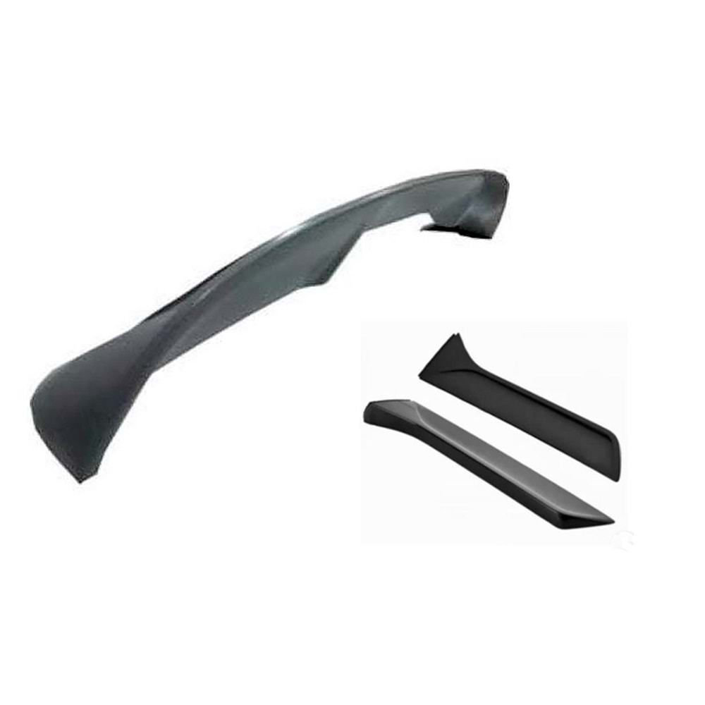 Leon Mk3 SW Rear Spoiler + Side Flaps 3 Pieces Set Primered Fiberglass / 2013-2020