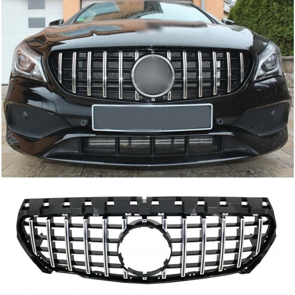 CLA C117 GTR Front Grille ABS / 2013-2016 (Chrome Line + Piano Black)