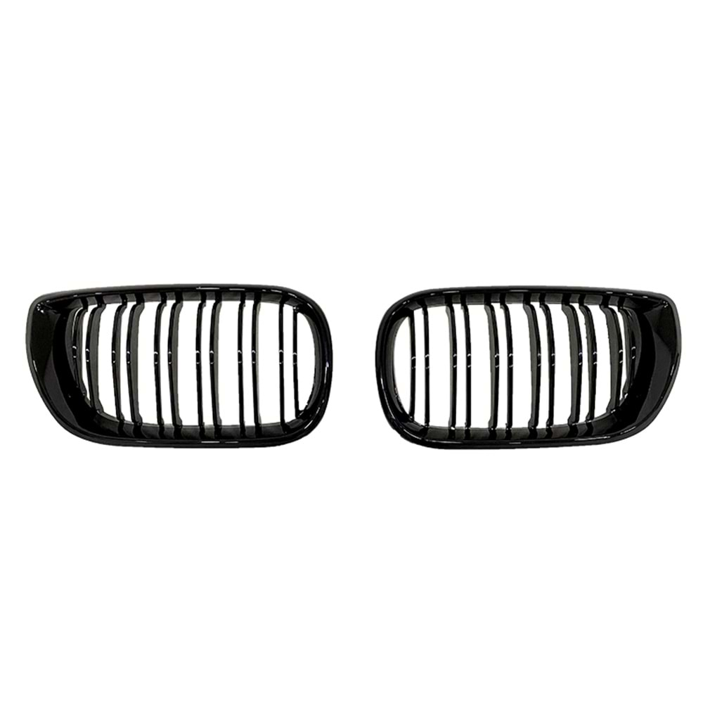 E46 LCI M3 Front Grille Piano Black ABS / 2003-2006 // Sedan