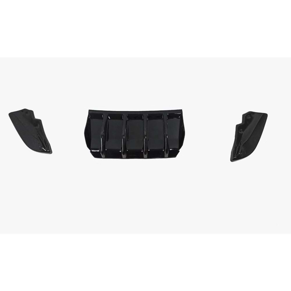 Cupra Formentor Max Rear Diffuser + Flaps Piano Black Vacuum Set / 2021- (3 Pieces)