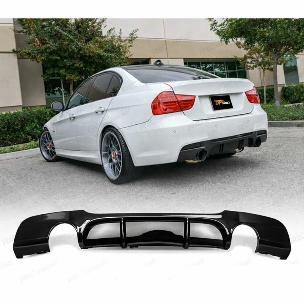 E90 M Performance Diffuser Left Right Single Outlets Piano Black ABS / 2004-2011