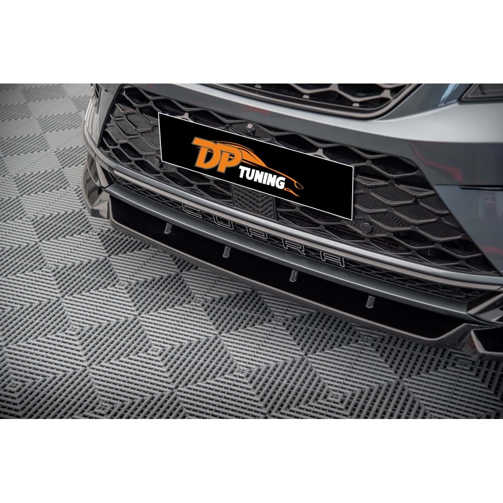 Cupra Ateca Max V1 Front Lip Piano Black Vacuum Plastic / 2021 - up