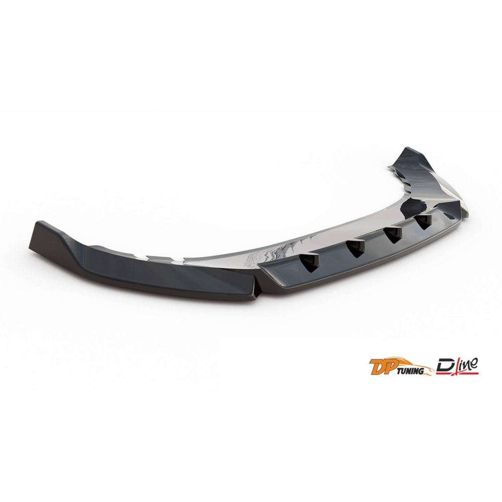 Cupra Ateca Max V1 Front Lip Piano Black Vacuum Plastic / 2021 - up