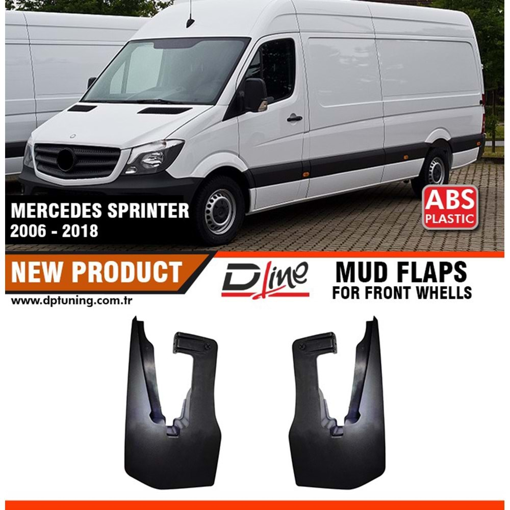 W906 Sprinter Front Mud Flaps / 2006-2018 (Front Wheel)