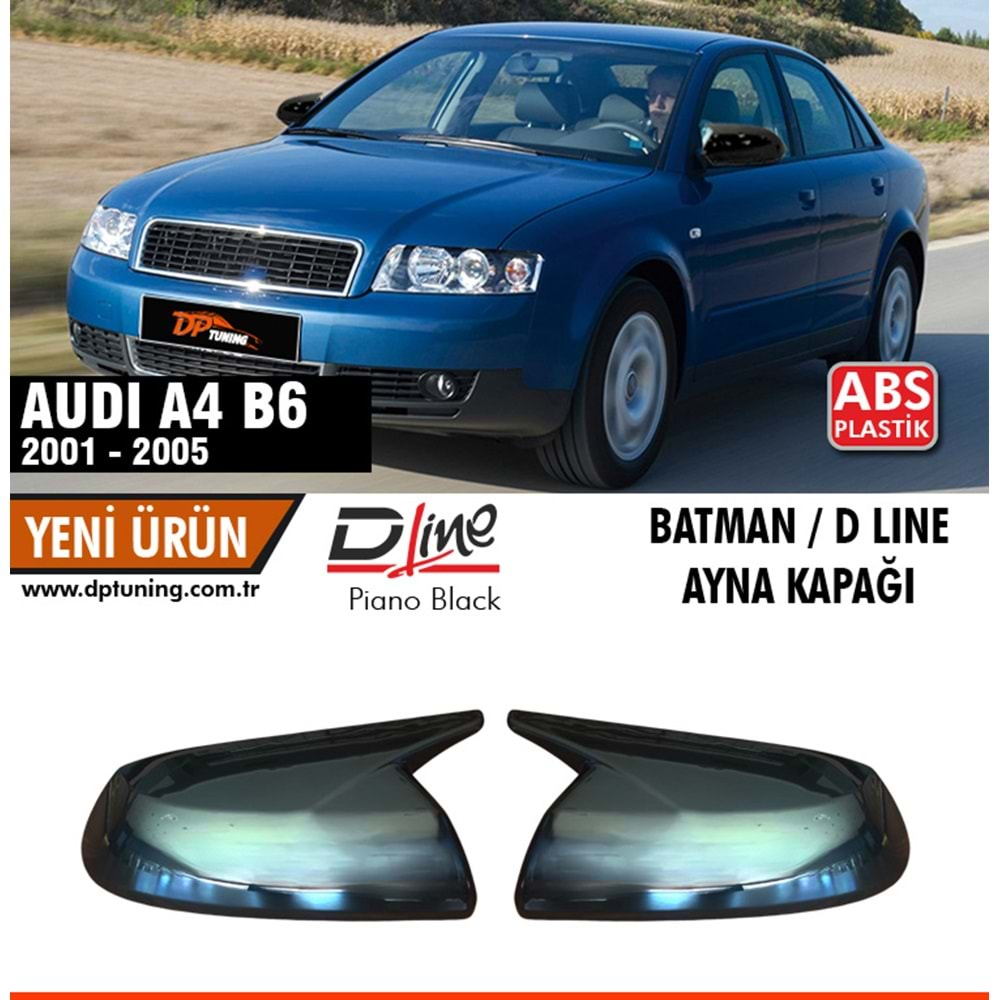 A4 B6 Batman Mirror Cover Piano Black / 2004 - 2005