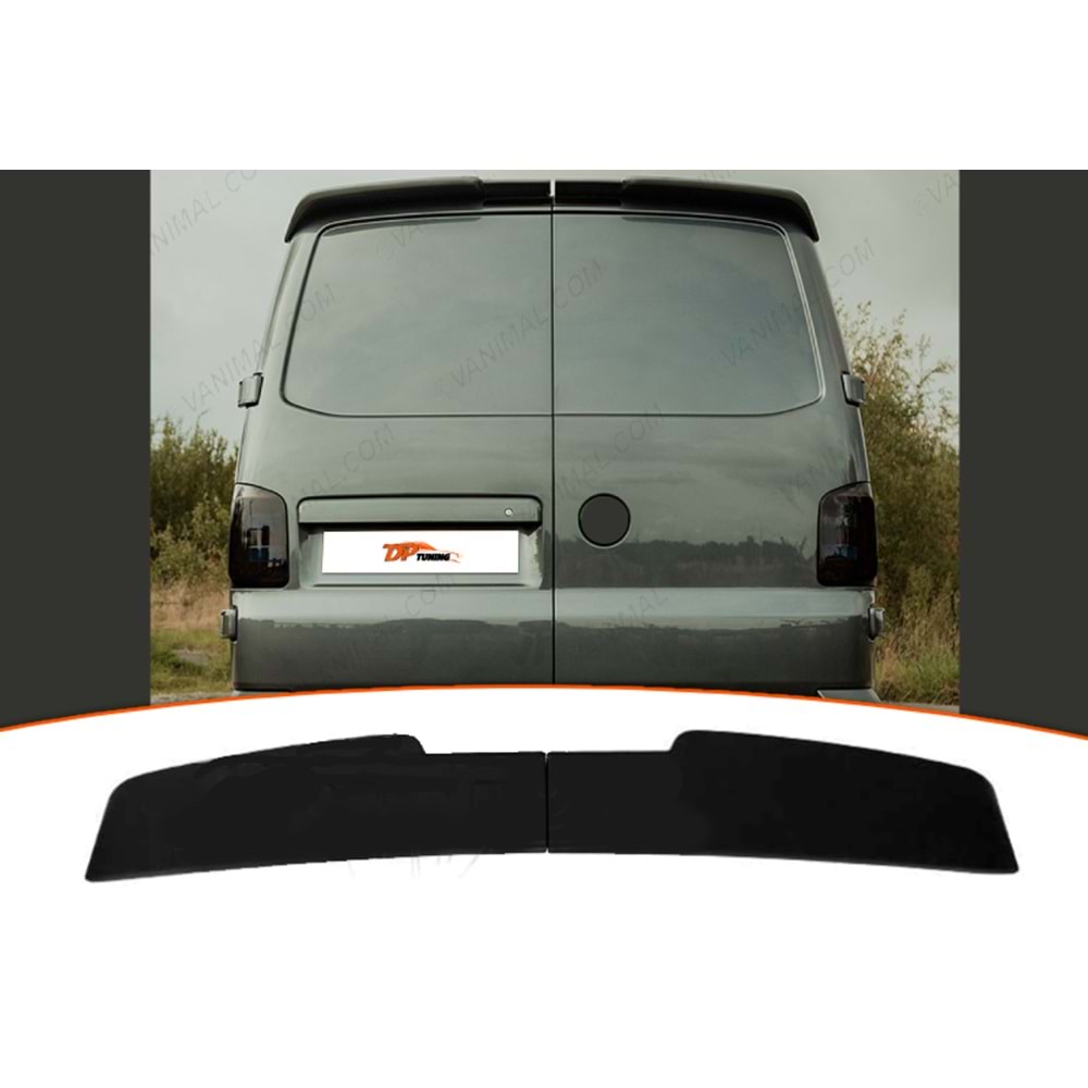 T5 - T6 Rear Roof Spoiler Piano Black ABS / 2003-2019 (2 Parts)