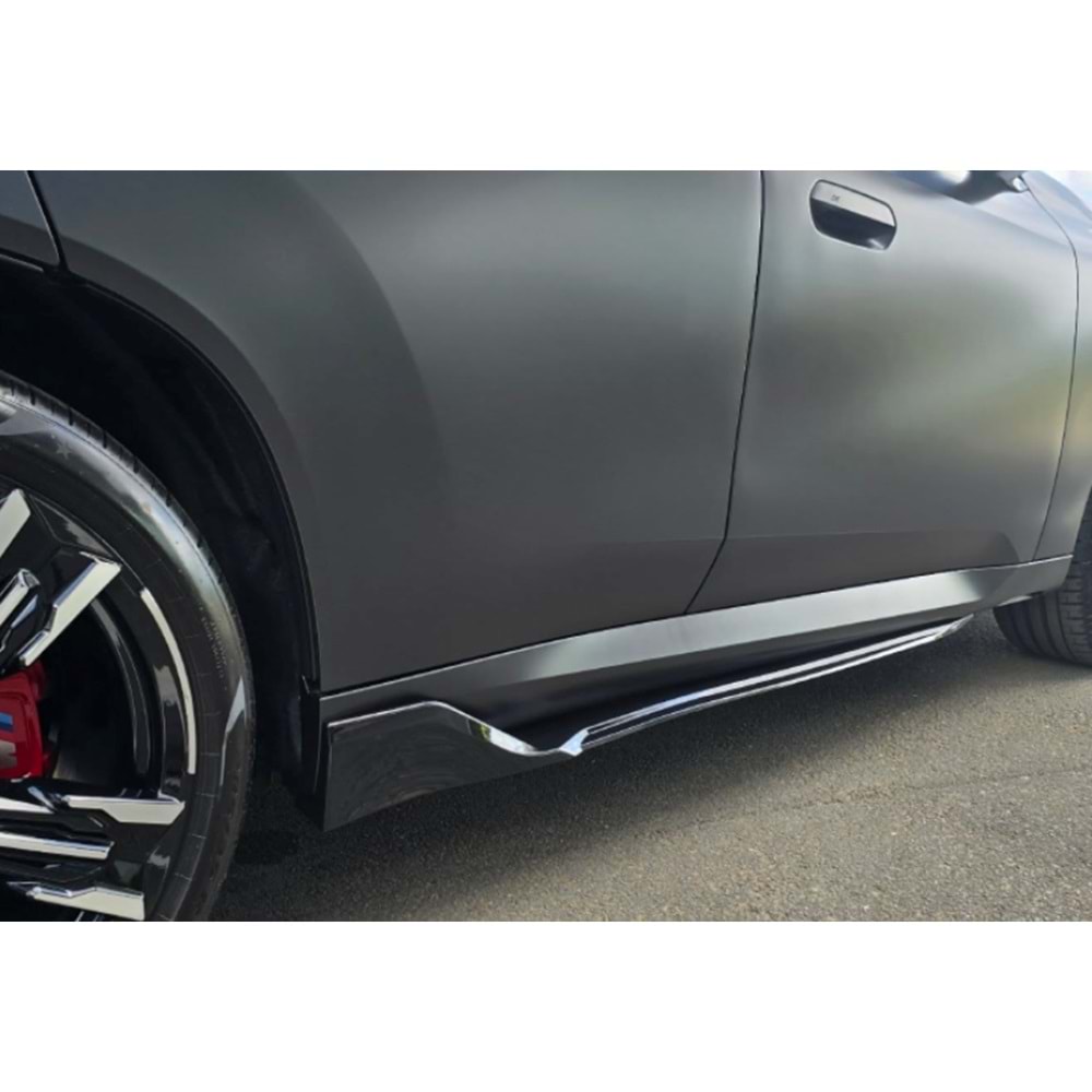 G45 Side Skirts Lower Lip Piano Black ABS / 2024 - up