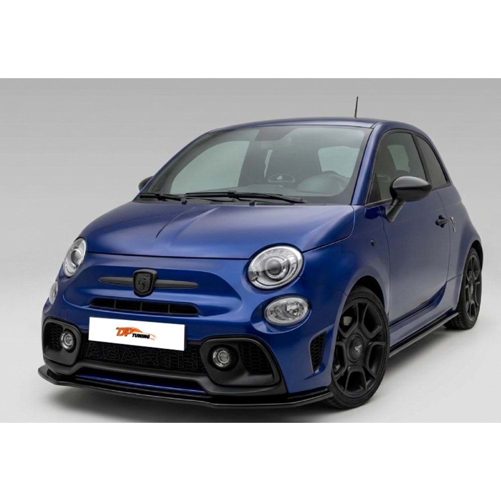 Abarth 595 Mk1 Facelift Front Lip Piano Black Vacuum / 2016 - 2019