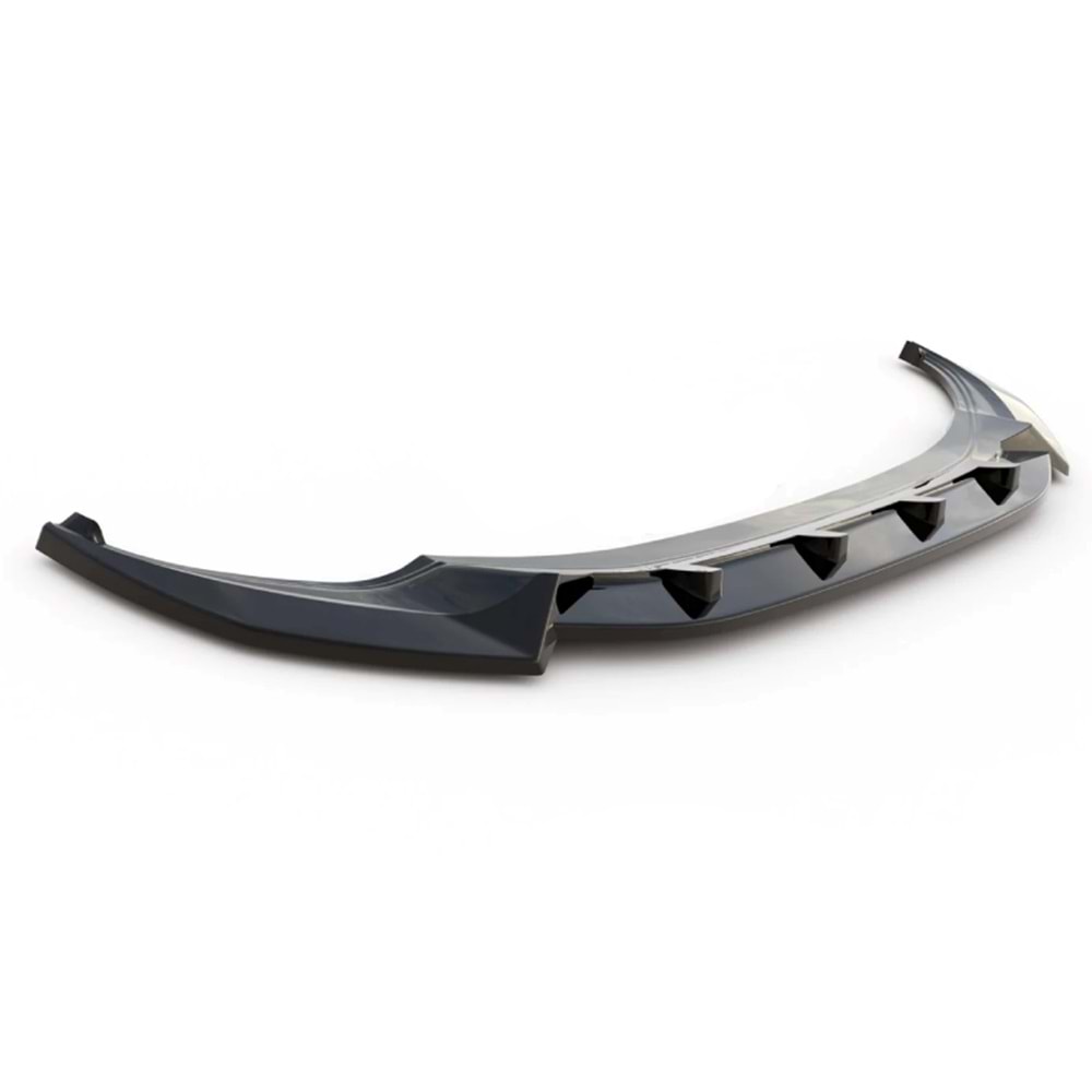 Tiguan MK2 Facelift R-Line Front Lip Piano Black Vacuum / 2020-2024