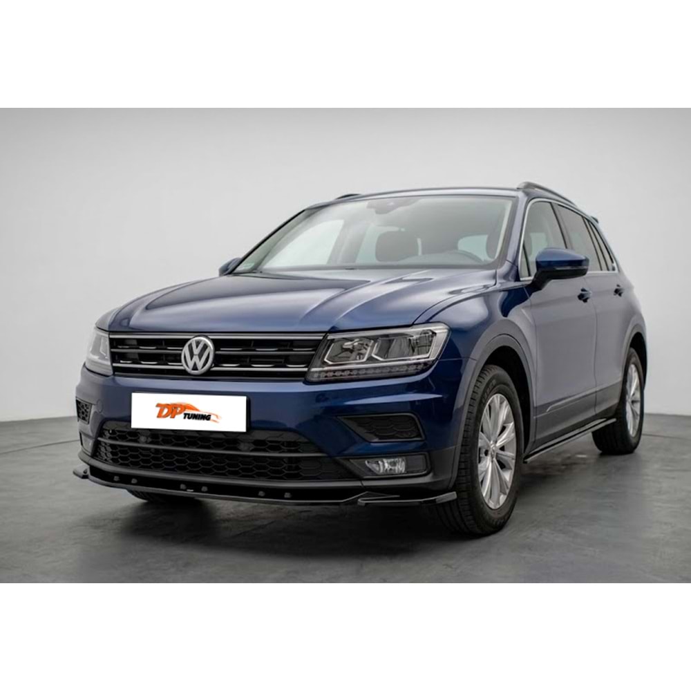 Tiguan MK2 Max Front Lip Piano Black Vacuum / 2015-2020
