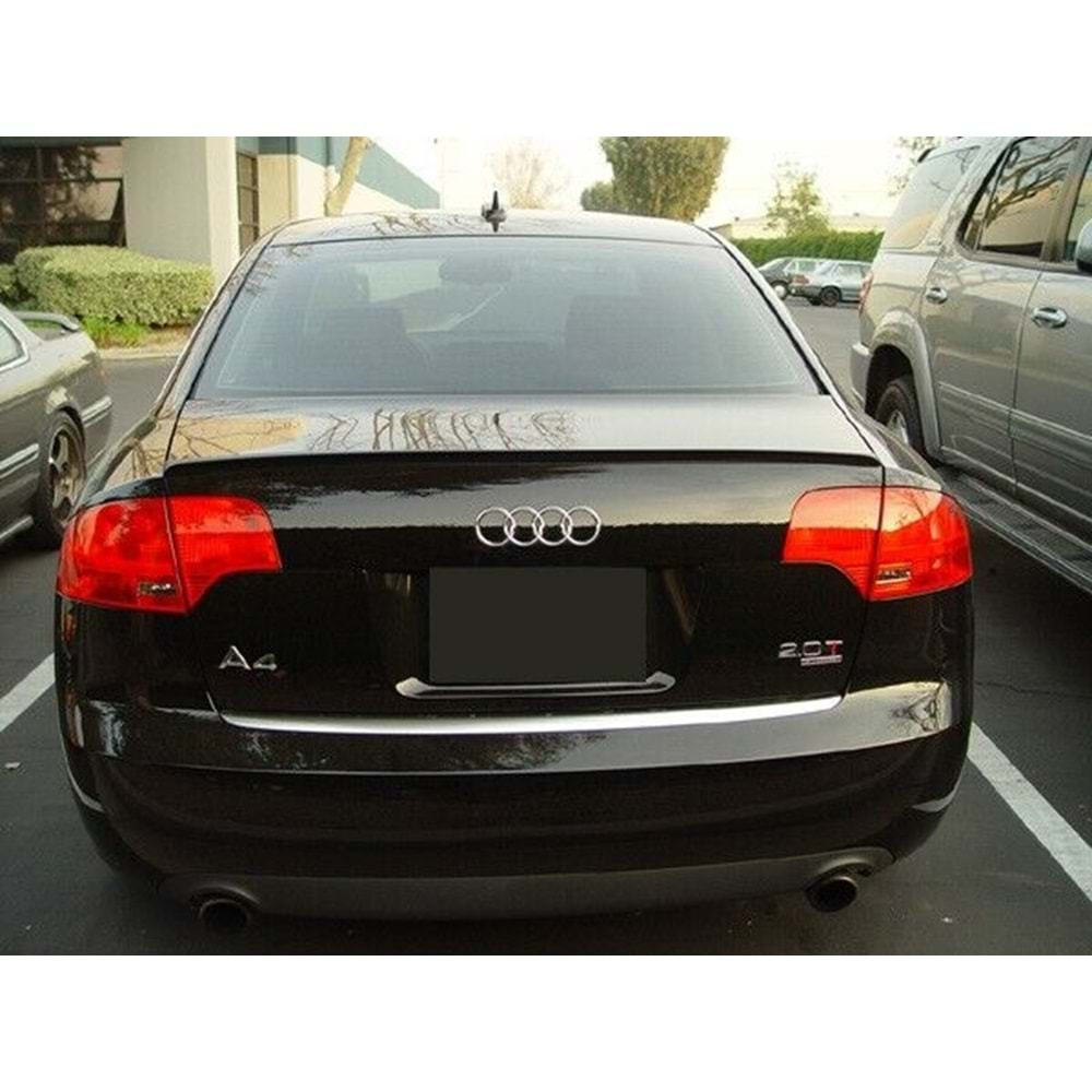 A4 B7 Rear Trunk Spoiler Piano Black ABS / 2004-2008