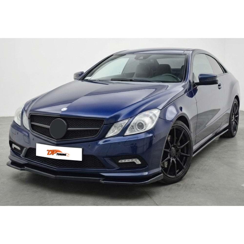 W207 Coupe AMG Line Front Lip Piano Black Vacuum / 2009 - 2012