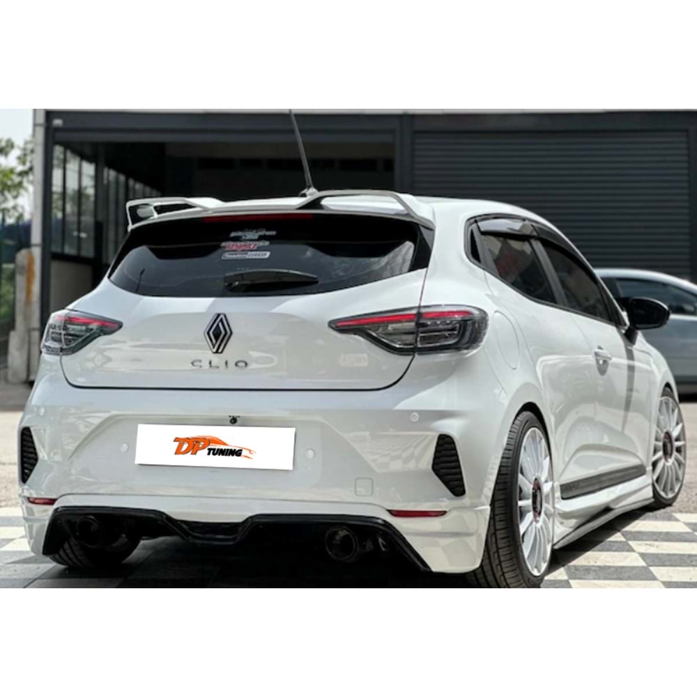 Clio 5 RS Rear Roof Spoiler Piano Black ABS / 2019 - 2023