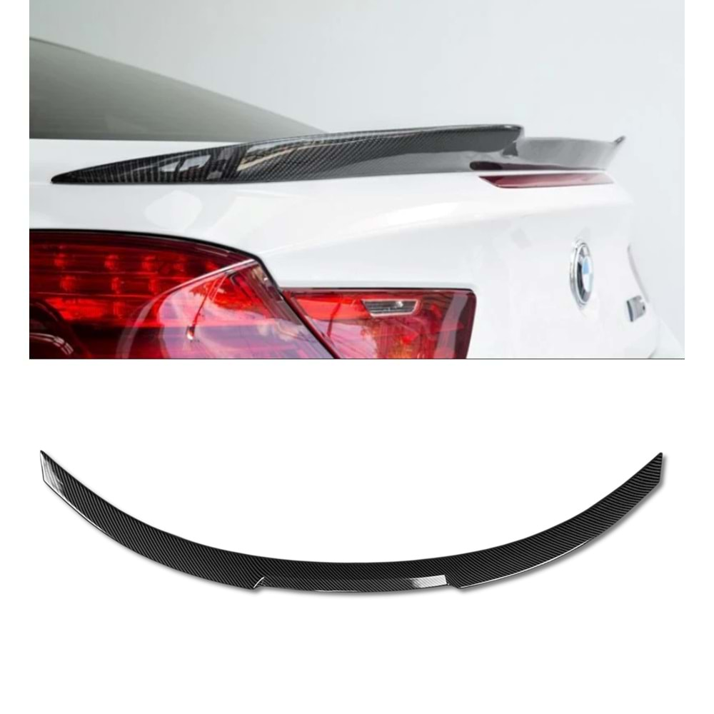 F13 M4 Style Rear Trunk Spoiler Piano Black ABS / 2012-2018