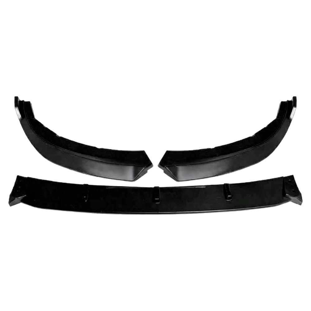 G20 Standard Bumper Front Lip Piano Black ABS / 2020 - 2022 (3 Pieces)