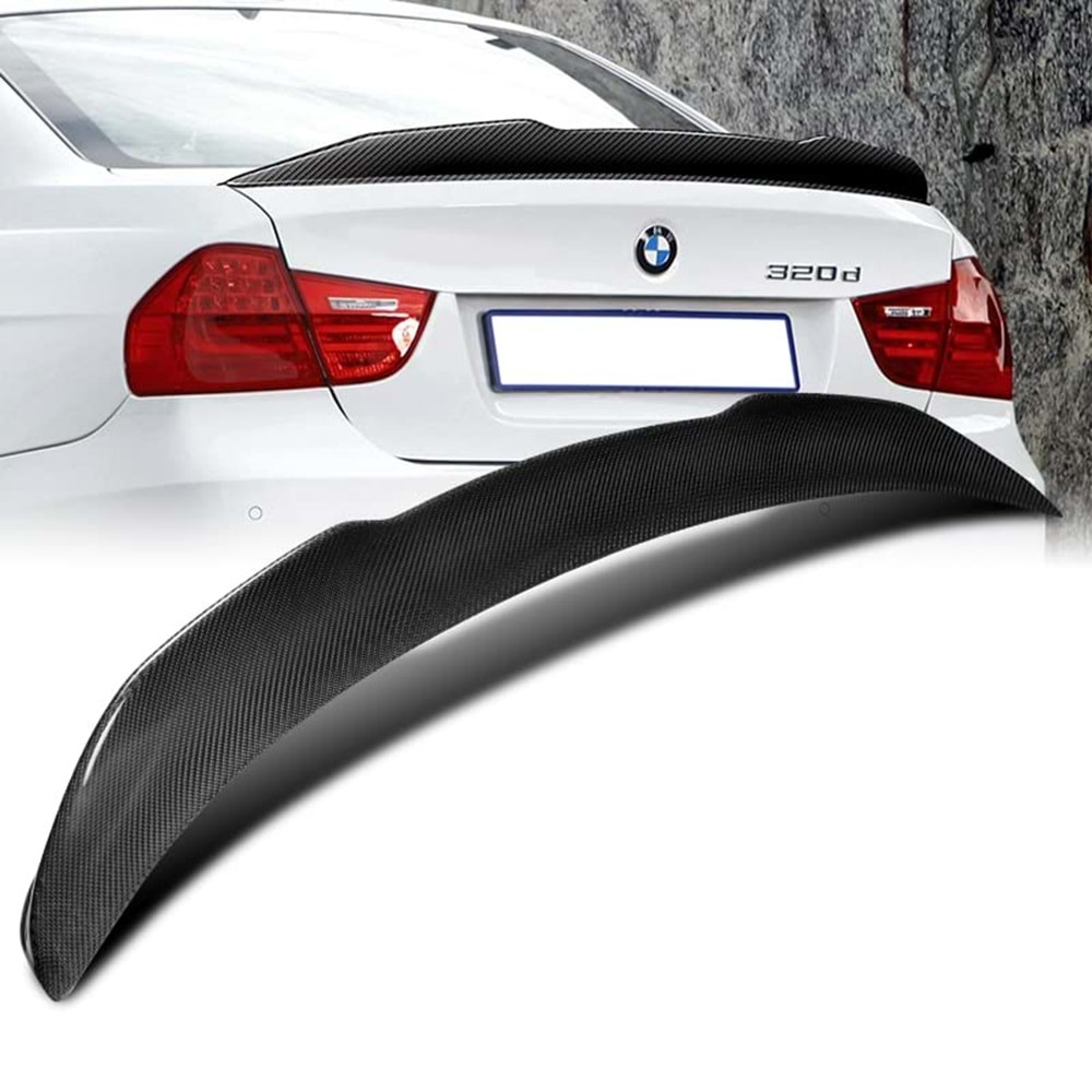 E90 PSM Style Rear Spoiler Piano Black ABS / 2004-2011