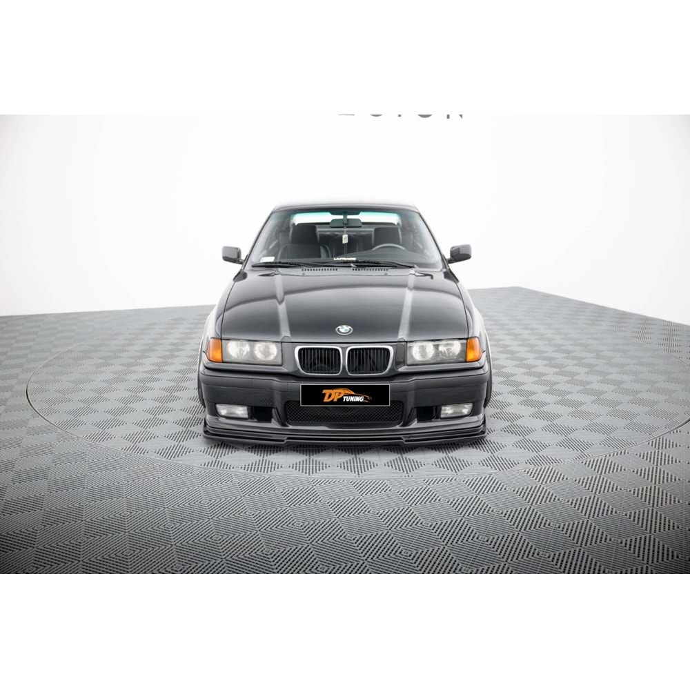 E36 M3 MAX Style Front Lip Piano Black Vacuum Plastic / 1990-2000