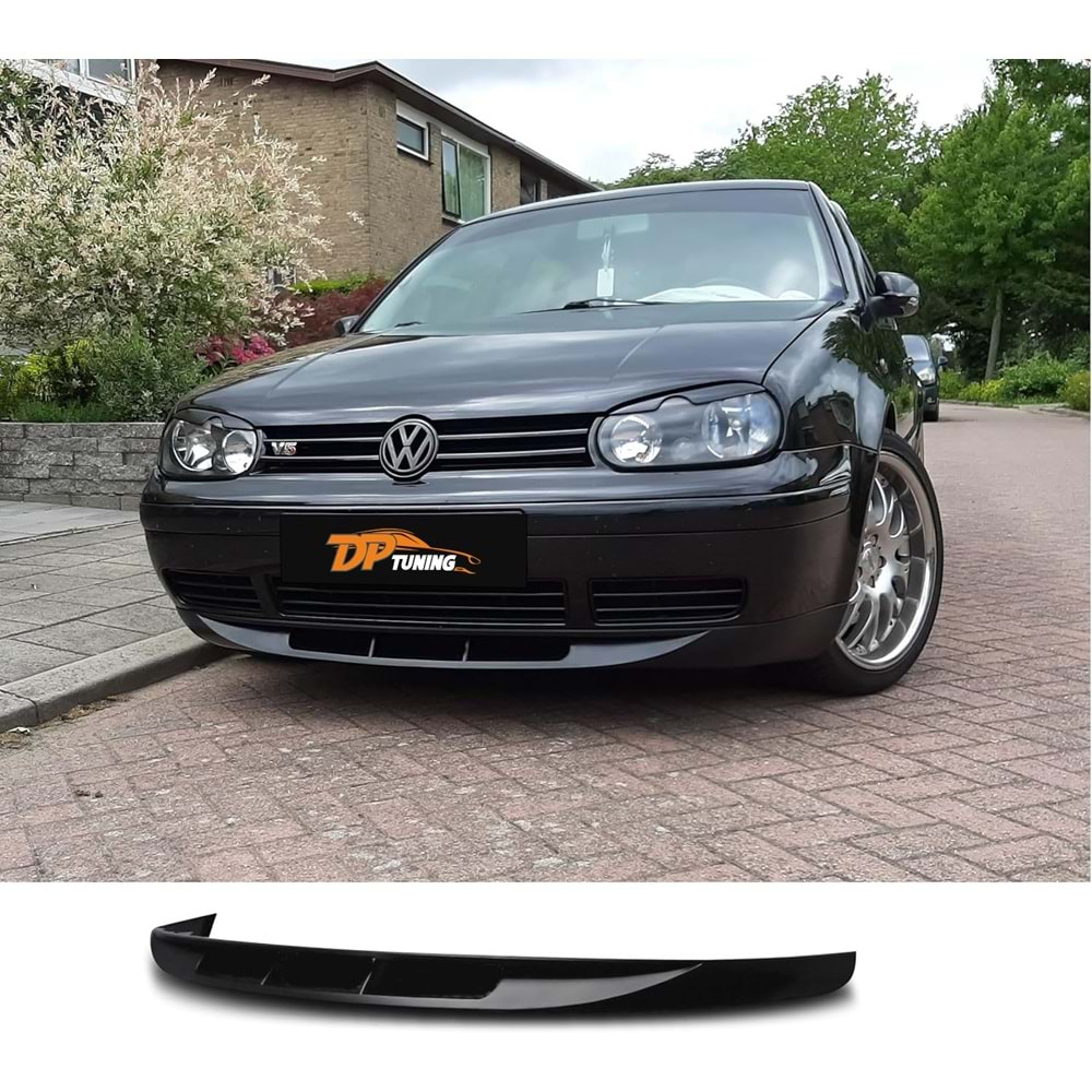 Golf 4 Vortex Style Front Lip Matte Black Vacuum Plastic / 1990-2000