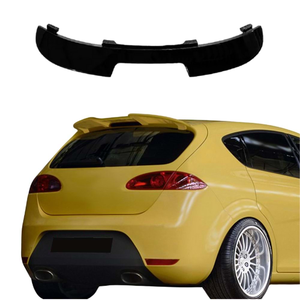 Leon Mk2 FR Style Spoiler Piano Black ABS / 2005-2009