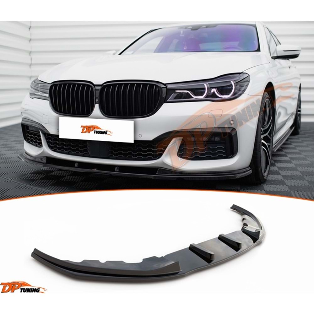 G11 / G12 Max V2 Front Lip Piano Black Vacuum Plastic / 2015 - 2018