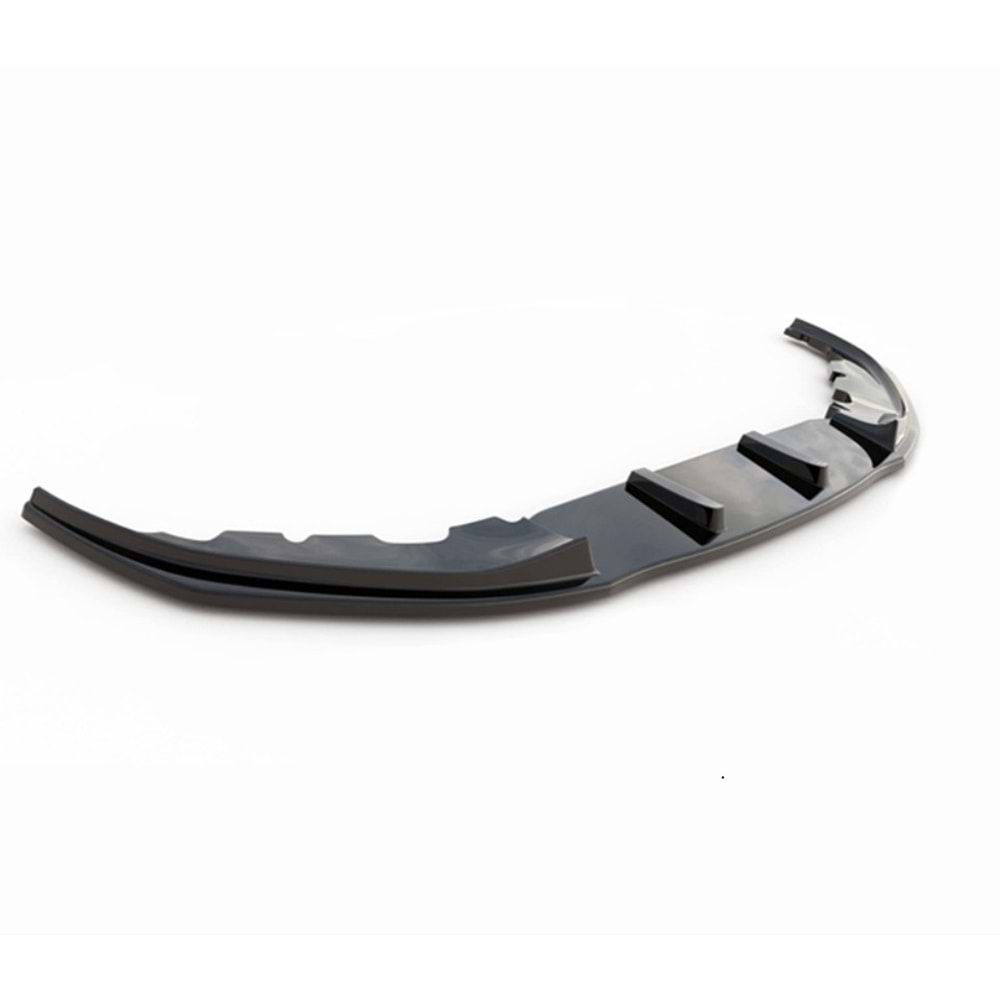 G11 / G12 Max V2 Front Lip Piano Black Vacuum Plastic / 2015 - 2018